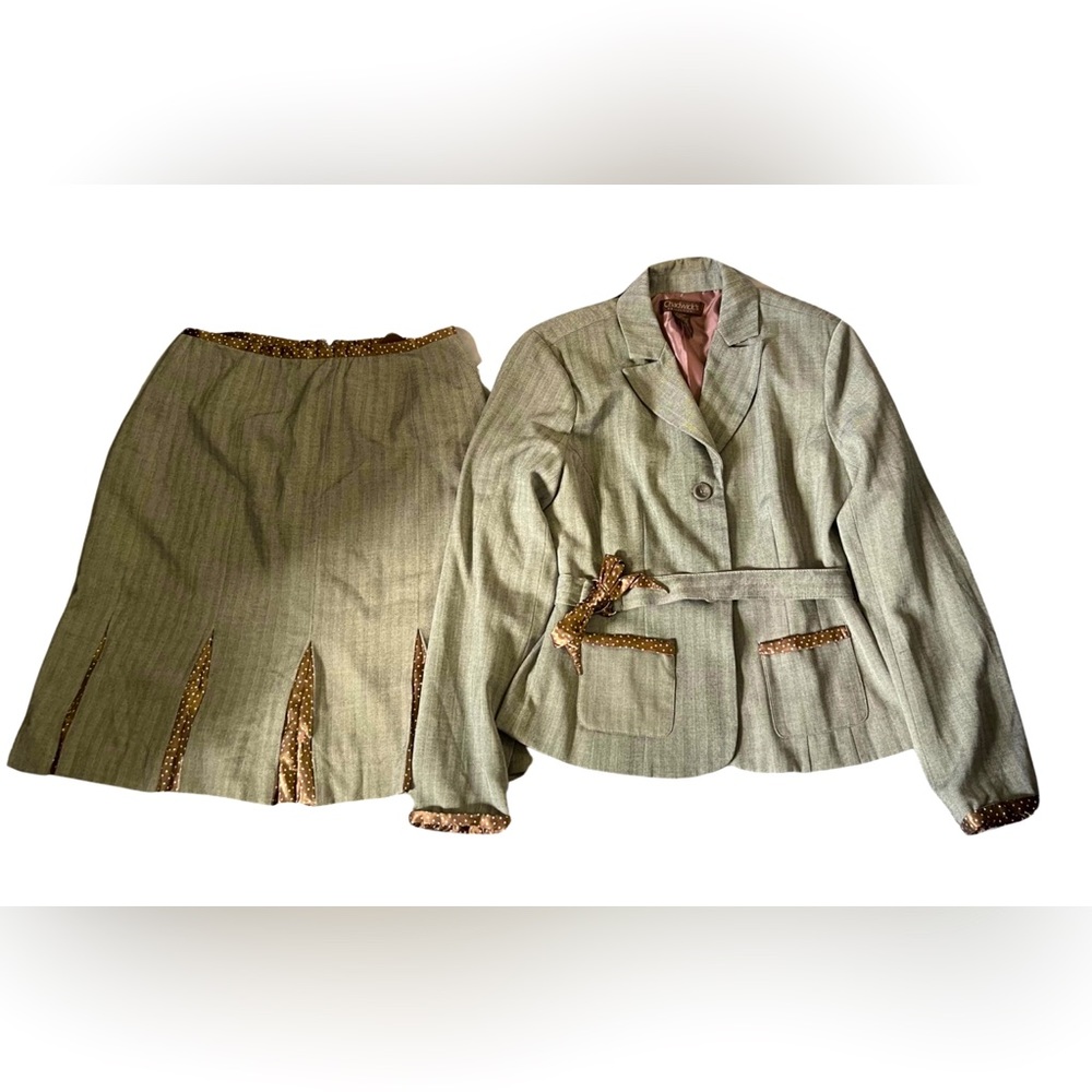Chadwick’s 2 pc matching set formal women skirt suit set